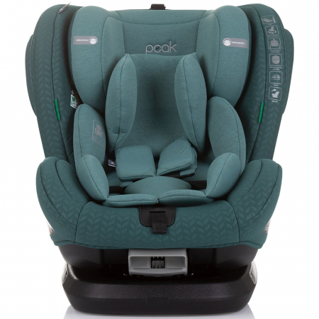 Chipolino Peak I-Size 40-150 cm-es autósülés pasztell zöld színben, Isofix rendszerrel [1]