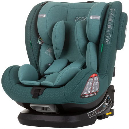GYEREK AUTÓSÜLÉSEK - Chipolino Peak I-Size 40-150 cm-es autósülés pasztell zöld színben, Isofix rendszerrel