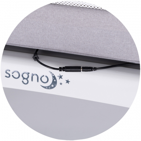 Chipolino Sogno 2 az 1-ben szürke bölcső ringatással és beépített mérleggel [9]
