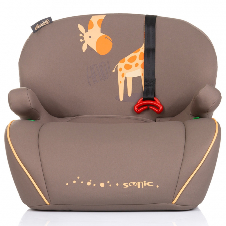 Chipolino Sonic I-Size 125-150 cm autós ülésmagasító Isofix rendszerrel, zsiráf mintával [1]