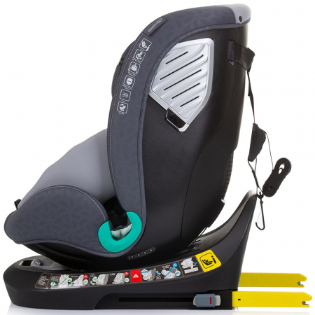 Chipolino Supreme I-Size 40-150 cm autósülés Isofix rendszerrel, gránit színben [3]