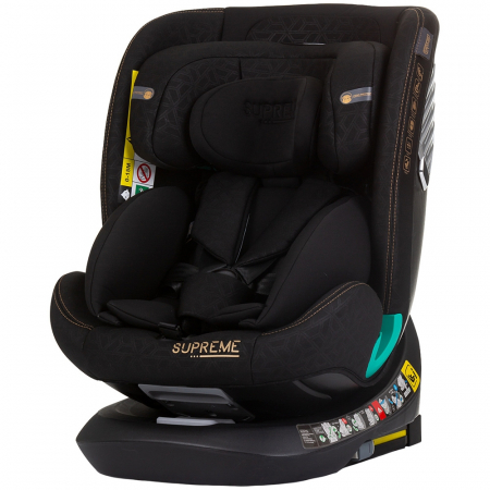 GYEREK AUTÓSÜLÉSEK - Chipolino Supreme I-Size autósülés 40-150 cm Isofix rendszerrel, obszidián színben