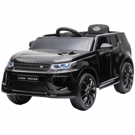 KÜLTÉRI JÁTÉKOK / ELEKTROMOS KISAUTÓK - Chipolino SUV Land Rover Discovery elektromos kisautó bőr üléssel és EVA kerekekkel, fekete