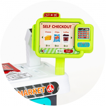 Chipolino Szupermarket játékszett 87 cm, fényekkel, hangokkal és 81 kiegészítővel [11]