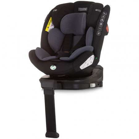Chipolino Tourino I-Size 40-150 cm autósülés obszidián színben, Isofix rendszerrel [1]