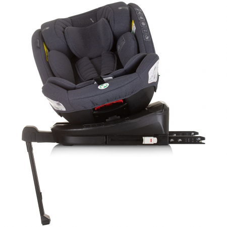 Chipolino Tourino I-Size 40-150 cm-es autósülés gránit színben, Isofix rendszerrel [5]