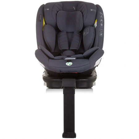 Chipolino Tourino I-Size 40-150 cm-es autósülés gránit színben, Isofix rendszerrel [2]
