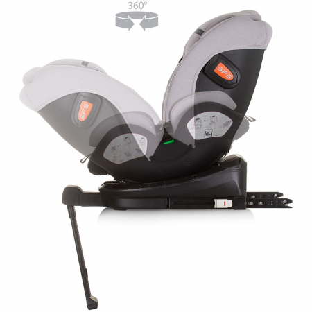 Chipolino Tourino I-Size 40-150 cm-es autósülés, hamuszürke, Isofix rendszerrel [6]