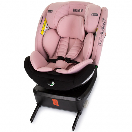 Chipolino Tourino I-Size 40-150 cm flamingó autósülés Isofix rendszerrel [9]