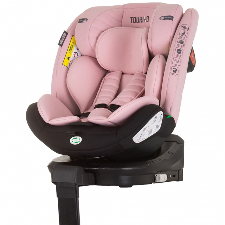 GYEREK AUTÓSÜLÉSEK - Chipolino Tourino I-Size 40-150 cm flamingó autósülés Isofix rendszerrel