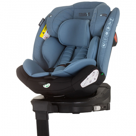 GYEREK AUTÓSÜLÉSEK - Chipolino Tourino I-Size 40-150 cm kék autósülés Isofix rendszerrel