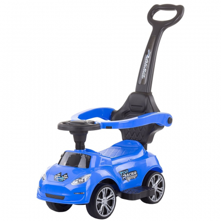 KÜLTÉRI JÁTÉKOK / TOLHATÓ KISAUTÓK - Chipolino Turbo kék tolható kisautó fogantyúval