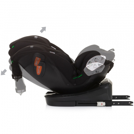 Chipolino Volare I-Size 40-150 cm autósülés obszidián színben, Isofix rendszerrel [8]