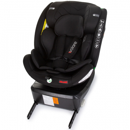 Chipolino Volare I-Size 40-150 cm autósülés obszidián színben, Isofix rendszerrel [9]