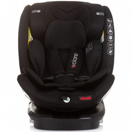Chipolino Volare I-Size 40-150 cm autósülés obszidián színben, Isofix rendszerrel [1]