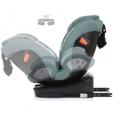 Chipolino Volare I-Size 40-150 cm-es autósülés pasztell zöld színben, Isofix rendszerrel [6]
