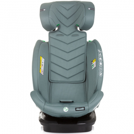 Chipolino Volare I-Size 40-150 cm-es autósülés pasztell zöld színben, Isofix rendszerrel [2]