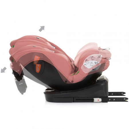 Chipolino Volare I-Size 40-150 cm flamingó autósülés Isofix rendszerrel [8]