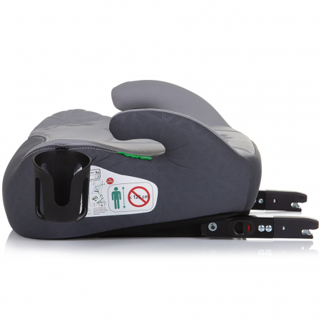 Chipolino Wing I-Size 125-150 cm autós ülésmagasító Isofix rendszerrel, hamuszürke színben [2]
