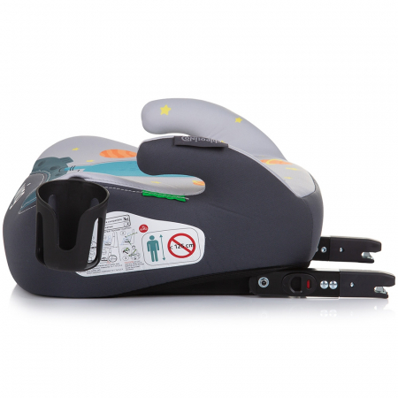 Chipolino Wing I-Size 125-150 cm-es autós ülésmagasító, space dino mintával, Isofix rendszerrel [2]