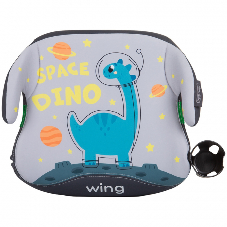 GYEREK AUTÓSÜLÉSEK - Chipolino Wing I-Size 125-150 cm-es autós ülésmagasító, space dino mintával, Isofix rendszerrel