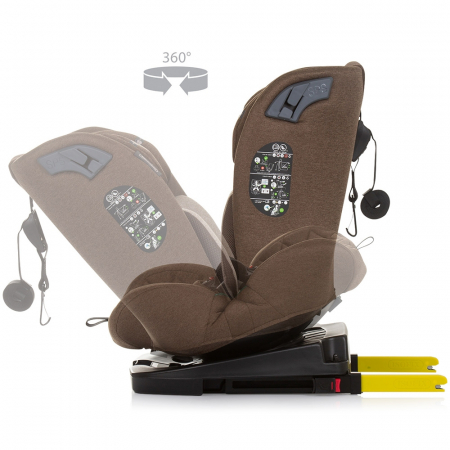 Chipolino X Factor I-Size 40-150 cm autósülés macadamia Isofix rendszerrel [5]