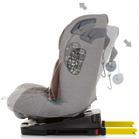 Chipolino X Factor I-Size 40-150 cm flamingó autósülés Isofix rendszerrel [4]