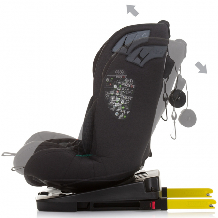 Chipolino X Factor I-Size 40-150 cm obsidian autósülés Isofix rendszerrel [4]