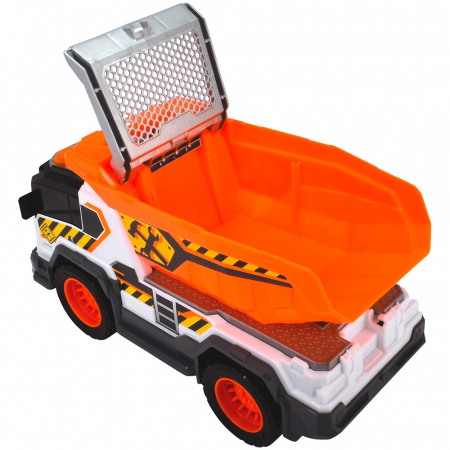 Dickie Toys 30 cm-es építőipari dömper teherautó fényekkel és hangokkal [5]