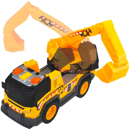 Dickie Toys 30 cm-es markolós teherautó fénnyel és hanggal [6]