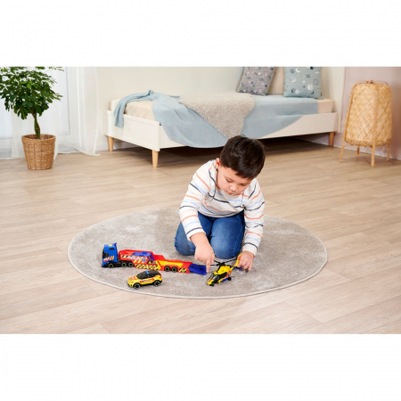 Dickie Toys Mentő Szállító Készlet 40 cm teherautóval, autóval, helikopterrel és kiegészítőkkel [13]