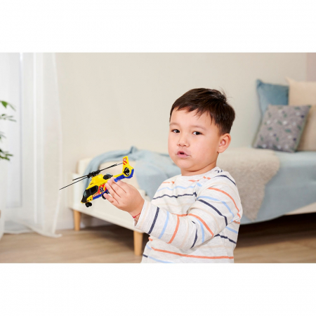 Dickie Toys Mentő Szállító Készlet 40 cm teherautóval, autóval, helikopterrel és kiegészítőkkel [14]