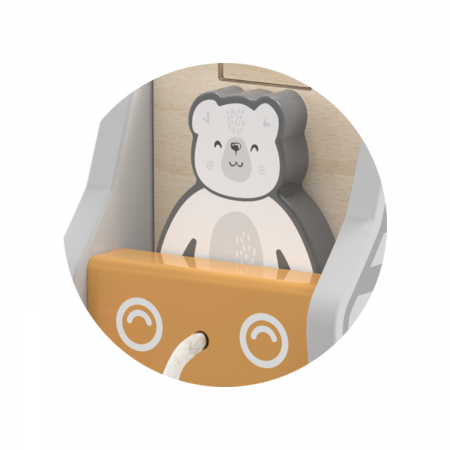Formaválogató húzható kisautó, Polar B [2]