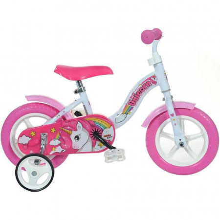 KÜLTÉRI JÁTÉKOK / LÁBBAL HAJTHATÓ BICIKLIK - Gyerek kerékpár Dino Bikes 10' Egyszarvú