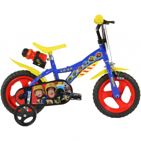 KÜLTÉRI JÁTÉKOK / LÁBBAL HAJTHATÓ BICIKLIK - Gyerek kerékpár Dino Bikes 12' Tűzoltó Sam