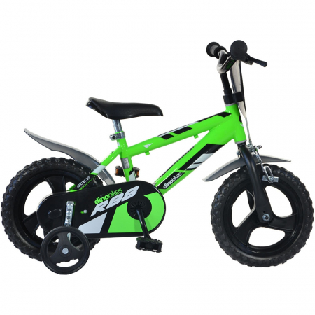 KÜLTÉRI JÁTÉKOK / LÁBBAL HAJTHATÓ BICIKLIK - Gyerekkerékpár Dino Bikes 12' R88 zöld