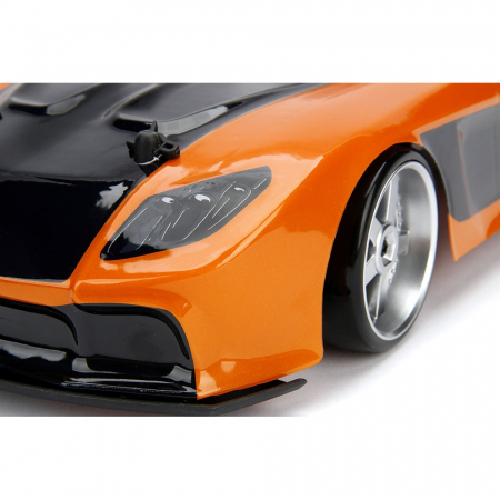 Jada Toys Fast and Furious Mazda RX-7 Drift autó gumiabroncsokkal és távirányítóval [11]