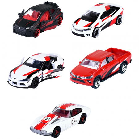 KISAUTÓK - JÁRMŰVEK - Majorette Toyota Racing szett 5 kisautóval