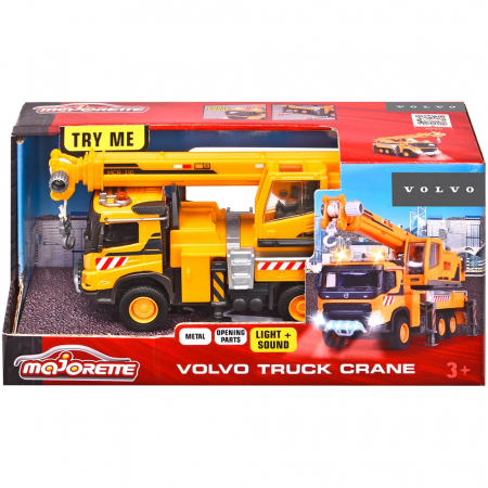 Majorette Volvo teherautó daru fénnyel és hanggal [11]