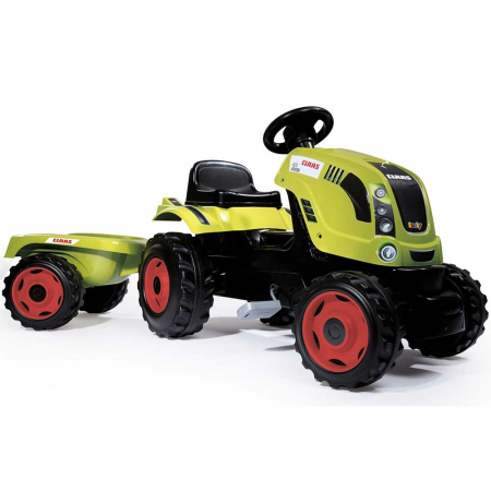 KÜLTÉRI JÁTÉKOK / PEDÁLOS TRAKTOROK GYEREKEKNEK - Pedálos traktor utánfutóval Smoby Claas Farmer XL