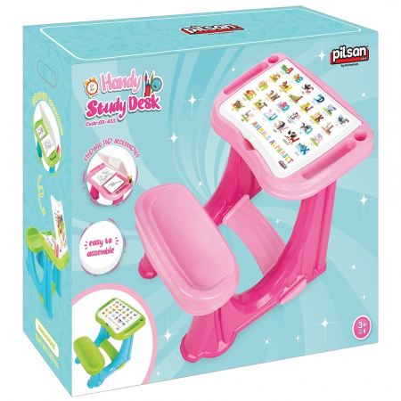Pilsan Handy Study Desk rózsaszín iskolai pad [2]