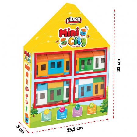 Pilsan Mini City építőkészlet, 40 darabos [3]
