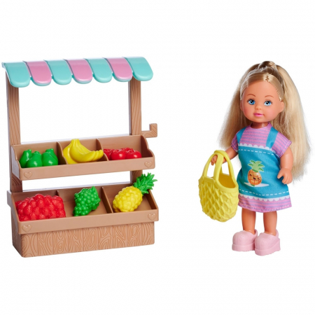 BABÁK ÉS KIEGÉSZÍTŐK - Simba Evi Love gyümölcsárus baba 12 cm kiegészítőkkel