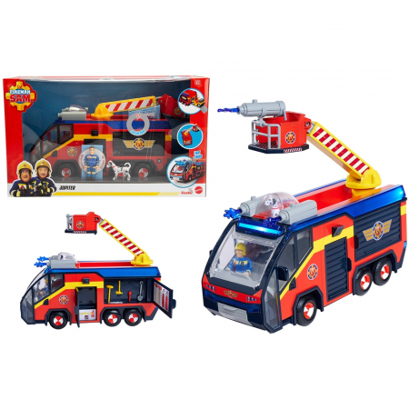 Simba Fireman Sam Jupiter tűzoltóautó fényekkel, hangokkal és figurákkal [1]