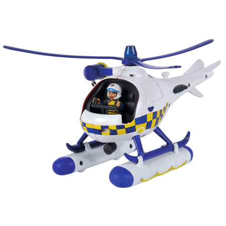 KISAUTÓK - JÁRMŰVEK - Simba Tűzoltó Sam Wallaby rendőrségi helikopter figurával
