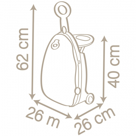 Smoby Baby Nurse 3 az 1-ben multifunkcionális babahordozó bőrönd barna [3]