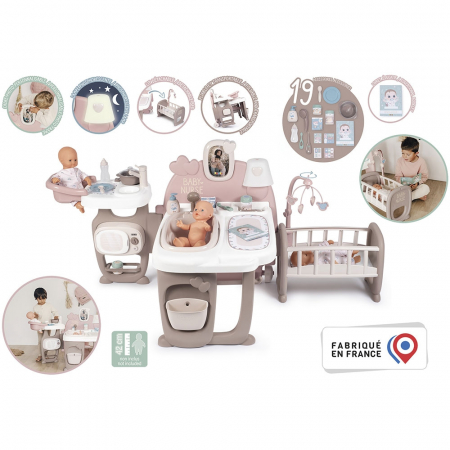 Smoby Baby Nurse babagondozó központ barna, 23 kiegészítővel [1]