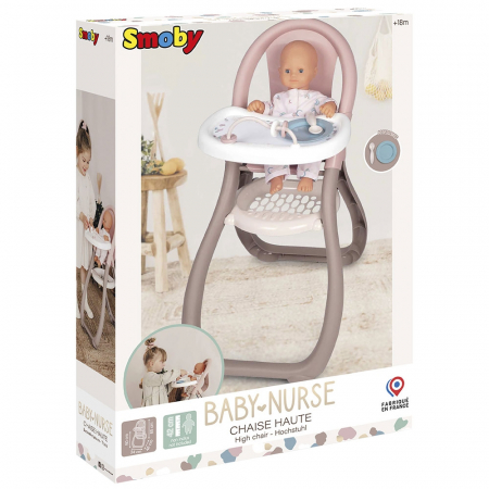 BABÁK ÉS KIEGÉSZÍTŐK - Smoby Baby Nurse barna babaszék