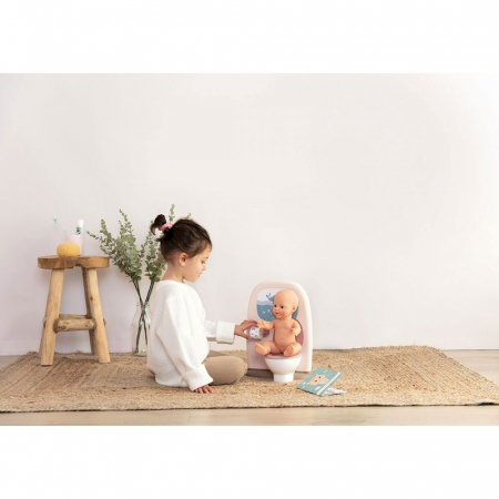 Smoby Baby Nurse krémszínű játék WC kiegészítőkkel [7]