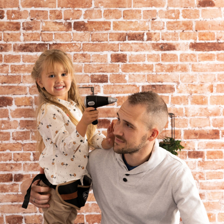 Smoby Barber and Cut fekete fodrászöv kiegészítőkkel [8]
